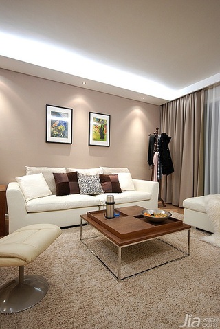 简约风格三居室10-15万120平米客厅沙发背景墙沙发图片