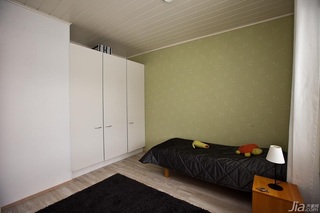 简约风格二居室经济型卧室卧室背景墙壁纸效果图