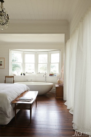 欧式风格公寓富裕型卧室窗帘图片