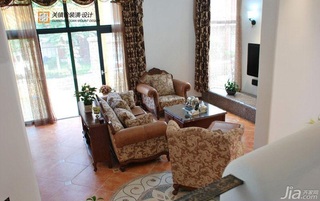 混搭风格跃层浪漫富裕型客厅沙发效果图