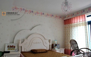 混搭风格跃层浪漫富裕型卧室床效果图