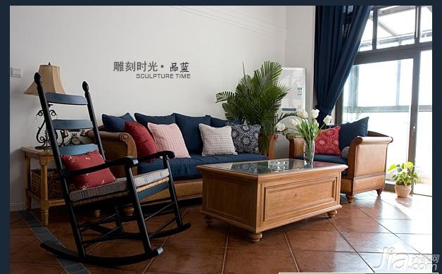 复式装修,富裕型装修,混搭风格,客厅,民族风,沙发,茶几,窗帘,灯具