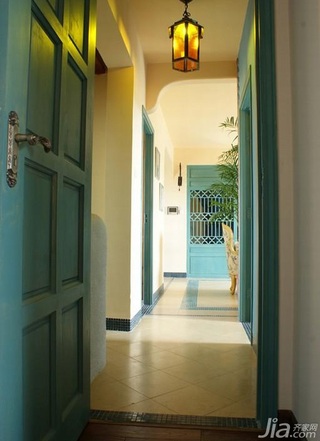 地中海风格三居室富裕型走廊灯具图片