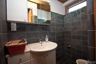 欧式风格别墅经济型卫生间浴室柜效果图