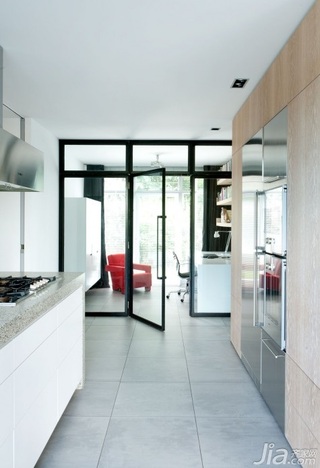 新古典风格三居室简洁富裕型厨房橱柜图片
