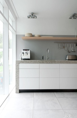 新古典风格三居室简洁富裕型厨房橱柜设计图纸