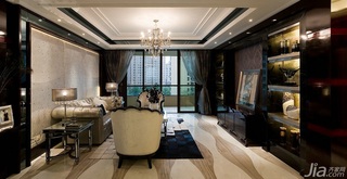 欧式风格三居室奢华豪华型130平米客厅电视背景墙沙发图片