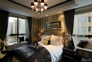 欧式风格三居室奢华豪华型130平米卧室飘窗床效果图