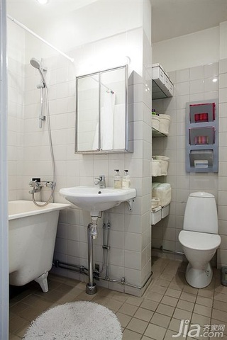 欧式风格小户型富裕型卫生间洗手台图片