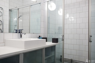 简约风格公寓富裕型卫生间洗手台效果图
