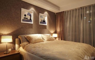 简约风格三居室简洁15-20万卧室卧室背景墙床图片