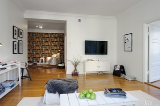 欧式风格公寓130平米客厅设计图纸