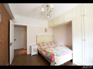 美式乡村风格三居室可爱10-15万130平米儿童房床效果图