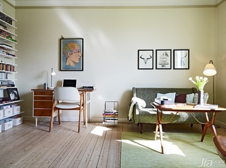 欧式风格公寓40平米客厅沙发图片