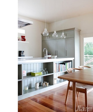 简约风格公寓简洁经济型100平米厨房餐桌效果图