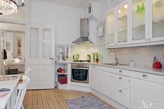 欧式风格一居室50平米厨房橱柜效果图