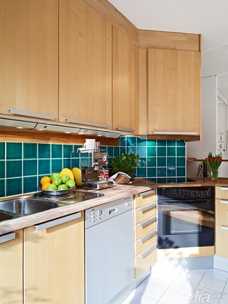 欧式风格公寓富裕型60平米厨房装修效果图