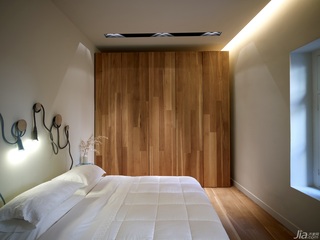 简约风格别墅经济型130平米卧室卧室背景墙床图片
