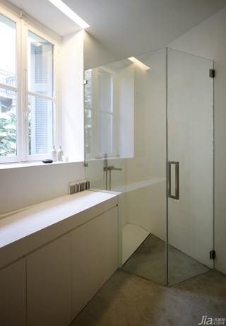 简约风格别墅简洁白色经济型130平米卫生间设计