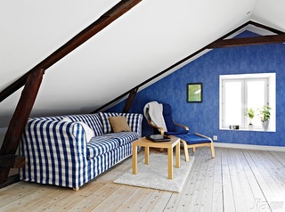 欧式风格复式100平米阁楼沙发效果图