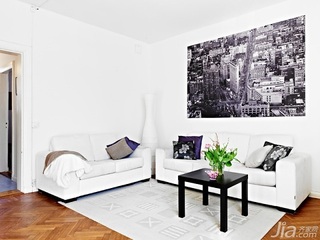欧式风格复式100平米客厅沙发效果图
