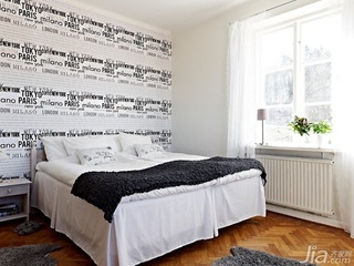 欧式风格复式100平米卧室壁纸图片