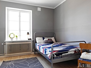 欧式风格复式100平米卧室床图片