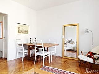 欧式风格公寓60平米餐厅餐桌效果图