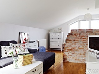 欧式风格公寓60平米客厅沙发图片