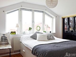 欧式风格公寓60平米卧室床效果图