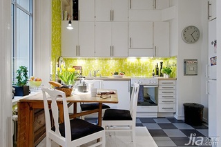 北欧风格小户型经济型50平米厨房橱柜安装图