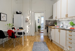 北欧风格小户型经济型50平米厨房橱柜效果图