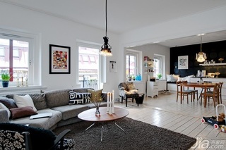 欧式风格公寓70平米客厅沙发效果图