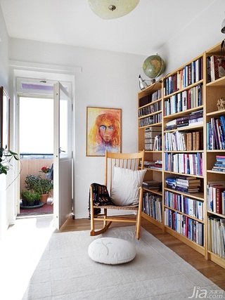 欧式风格公寓60平米书房沙发效果图