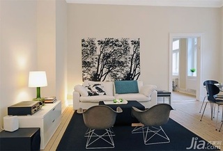 一居室富裕型客厅沙发效果图
