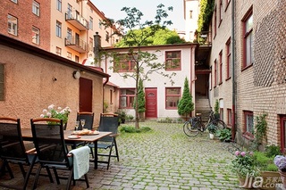 北欧风格小户型经济型60平米庭院装修