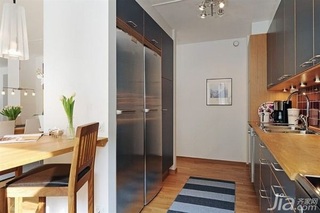 简欧风格公寓富裕型厨房橱柜设计
