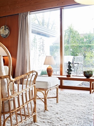 简约风格原木色经济型140平米以上客厅改造
