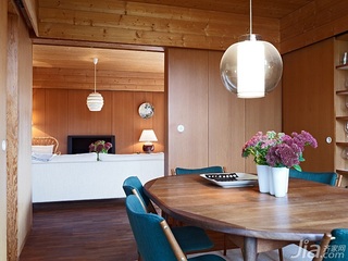 简约风格原木色经济型140平米以上餐厅餐桌效果图