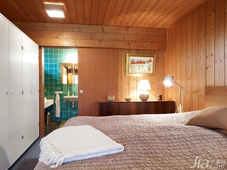 简约风格原木色经济型140平米以上卧室床图片