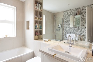 北欧风格别墅白色140平米以上卫生间洗手台效果图