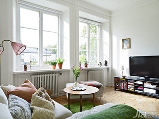 北欧风格公寓经济型50平米客厅茶几效果图