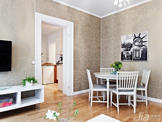 北欧风格公寓经济型40平米客厅餐桌效果图