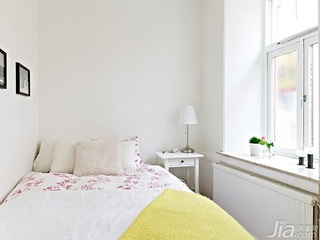 北欧风格公寓舒适经济型40平米卧室床图片