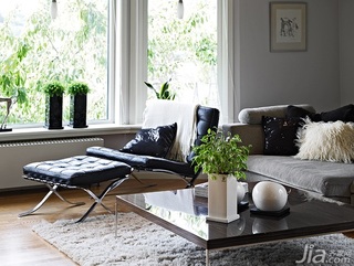 北欧风格别墅简洁富裕型130平米客厅沙发图片
