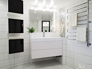 北欧风格别墅富裕型130平米卫生间洗手台图片