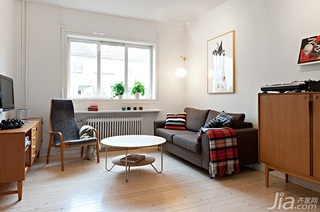 北欧风格公寓经济型40平米客厅沙发效果图