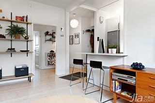北欧风格公寓经济型40平米客厅吧台吧台椅效果图