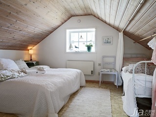北欧风格小户型经济型60平米卧室床图片