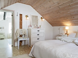 北欧风格小户型经济型60平米卧室床图片